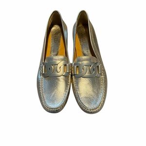 Vaneli Gold Aiker Metallic Moccasins Loafers‎ Size 8